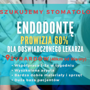 Doświadczony lekarz endodonta  - 60% - 1-2x w tygodniu