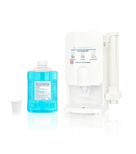 Dozownik płynu z kubeczkami do płukania i higieny jamy ustnej Mouthwash Dispenser